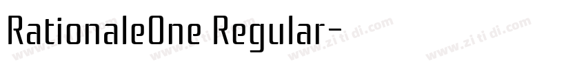 RationaleOne Regular字体转换